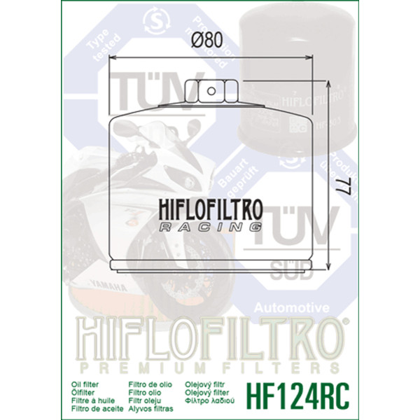 Hilfo Hiflo HF124RC Oil Filter